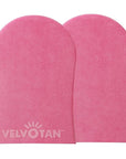 Original Double Sided Tanning Mitt - Pink - Self Tanning Applicator for Stain-Free Hands, Washable & Reusable, Use with Any Fake Tan