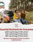 Barlean's Flaxseed Oil Softgels, Cold-Pressed Flax Seed Supplement with 1,650 mg ALA Omega-3 Fatty Acids for Joint & Heart Health, 1000mg, 100 ct