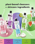 Love Beauty and Planet Plant-Based Body Wash Hydrate and Restore Skin Watermelon and Hyaluronic Acid Made with Plant-Based Cleansers and Skin Care Ingredients, 100% Biodegradable 20 fl oz