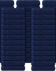 Tens Towels Pack of 60 Washcloths, 12 x 12 Inches, Lighter Weight, Quick to Dry, Super Soft & Absorbent, Gentle Face Towels, Hotel Quality, Perfect for Bathroom, Gym, Spa (Navy, 60 Pack)