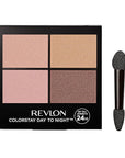 Revlon ColorStay Day to Night Eyeshadow Quad, Longwear Shadow Palette with Transitional Shades and Buttery Soft Feel, Crease & Smudge Proof, 505 Decadent, 0.16 Oz