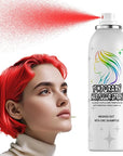 Red Temporary Hair Color Spray - Gentle Formula, Washable & Non-Sticky | Instant Hair Dye Alternative for Adults | Halloween, Costume, Party Makeup, 150ml
