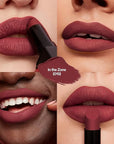 REVLON Lipstick, ColorStay Suede Ink, Built-in Primer, Infused with Vitamin E, Waterproof, Smudge-proof, Matte Color, 018 In the Zone, 0.09 oz.