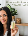 Natural Hair Growth Oil for Women infused with 10 Premium Botanic Oils plus Organic Rosemary Oil for Hair Growth | Salon-Grade Volumizing & Nourishment | Non-GMO Verified | 30-Day Supply