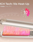 TYMO Flat Iron Hair Straightener - Titanium Hair Straighteners for Women, 1 Inch Professional Travel Flat Iron, Portable Straightener and Curlers with 10s Heat Up, 32 Temp, Dual Voltage & LED Display