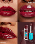 NYX PROFESSIONAL MAKEUP Lip IV Hydrating Glossy Lip Stain with 12HR Hydration - Mauve N Moist (Purple)