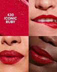 COVERGIRL Clean Lip Color, Iconic Ruby, Satin Finish, Squalane, Avocado & Aloe, Carmine-Free, Non-Drying, 0.12oz
