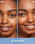 Covergirl Simply Ageless Skin Perfector Essence Foundation, 65 Tan-Rich, Tinted Skincare Makeup Hybrid, Sheer Tint, Radiant Finish, Glowy Finish, Vegan Formula, 1.0oz