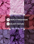 docolor Eyeshadow 9 Colors Purple Eyeshadow Palette High Pigmented Blendable Matte & Glitter Shimmer Finishes, Long Lasting Mauve Eye Makeup for Christmas Party Music Festivals