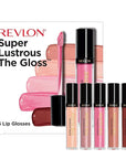 Revlon Super Lustrous The Gloss, 5 Piece Lipgloss Gift Set, Non-sticky High Shine Color in Cream & Pearl Finishes, Pack of 5, 0.75 Fl Oz