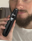 Wahl Groomsman Rechargeable Precision Trimmer for Hygienic Grooming with Rinsable, Interchangeable Heads for Eyebrows, Neckline, Nose, Ears, & Other Detailing - Model 3023284