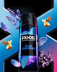 AXE Fine Fragrance Collection Premium Deodorant Body Spray for Men - Variety Pack - Blue Lavender, Aqua Bergamot, Golden Mango, & Black Vanilla - Pack of 4 72H Odor Protection, Aluminum Free, 4 oz