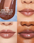 Covergirl Clean Fresh Yummy Plumper Lip Gloss, 720 Like You A Choco-Lot, Shiny, Vegan Formula, Easy to Apply, Minty Flavor, 0.33oz