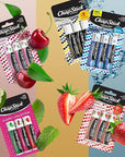 ChapStick Classic Collection Flavored Lip Balm Tubes Pack, Lip Moisturizer - 0.15 Oz (Box of 5 Packs of 3)