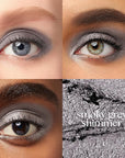 Julep Eyeshadow 101 Cream-to-Powder Waterproof Shadow Stick – Smoky Grey Shimmer – Long-Lasting, Crease-Proof, Medium Grey Shimmer Cream Eyeshadow with Built-in Smudger