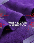 Infinitee Xclusives Luxury 100% Ring-Spun Cotton Bath Towels Set of 4 (27x54 inches) – Soft, Absorbent & Quick-Drying Towels for Bathroom, Gym, Spa & Hotel Use (Profound Purple, Bath Towels)
