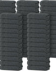 Tens Towels Pack of 60 Washcloths, 12 x 12 Inches, Lighter Weight, Quick to Dry, Super Soft & Absorbent, Gentle Face Towels, Hotel Quality, Perfect for Bathroom, Gym, Spa, Dark Grey