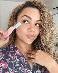 SPA SCIENCES - SIMA Patented Dermaplane Razor for Women Face – Painless 2-in-1 Facial Exfoliation & Peach Fuzz Hair Removal – Anti-Aging – 3 Speeds – Rechargeable – 7 Weeks Treatment