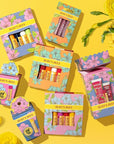 Burt's Bees Gifts Ideas - In Full Bloom Lip Balm Set, Original Beeswax, Dragonfruit Lemon, Tropical Pineapple & Strawberry, Natural Origin Lip Treatment, 4 Tubes, 0.15 oz.