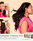 Shark XSKHD4PA FlexStyle FrizzFighter Finishing Tool, Attachment for FlexStyle Styling System, Hair Styling Tool, Smooth Flyaways, Stone