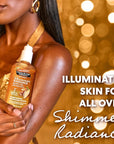 Palmer's Cocoa Butter Formula Shimmer Body Oil with Vitamin E, 5.1 Fl Oz, Radiance Body Oil for Glowing Skin, Enhances Dark Tones & Tans, Hydrating