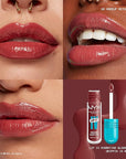 NYX PROFESSIONAL MAKEUP Lip IV Hydrating Glossy Lip Stain with 12HR Hydration - Drippin In Rose (Pink)