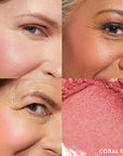LAURA GELLER NEW YORK Baked Blush-n-Brighten Marbleized Blush for Cheeks - Coral Cove - Natural Finish - Buildable Color