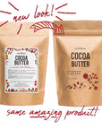 Better Shea Butter Raw Cocoa Butter - Unrefined, 100% Pure, Food Grade - Use for Cocoa Lip Balm, Stretch Marks Cream, Cacao Butter Cream, Scars Oil, Whipped Lotion - Skin & Hair Moisturizer 1LB Block