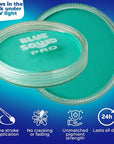 Blue Squid Face Paint Water Based Single Cake Professional Face & Body Paint - Water Activated, Kids Adults Face Painting for Costume, Halloween Makeup, Cosplay - UV Pastel Turquoise Face Paint 30g