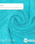 100% Cotton Washcloths Set 13” x 13” | Teal Blue(Turquoise) Towels | Set of 6 Ultra Soft and Highly Absorbent Washcloths Set for Bathroom, Gym, Spa | Machine Washable Face Towel