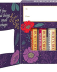 Burt’s Bees Holiday Gift, 4 Lip Stocking