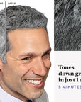 Just For Men Touch of Gray, Mens Hair Color Kit with Comb Applicator for Easy Application, Great for a Salt and Pepper Look - Black, T-55, Pack of 3