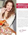 FLOWER BEAUTY By Drew Barrymore Lip & Cheek Gel Crush - Cream Blush and Lips Tint in One Portable Multistick - Hydrating Burst of Color (Strawberry Crush)