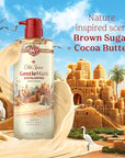 Old Spice GentleMan's Exfoliating & Moisturizing Body Wash for Men, 24/7 Shower Fresh with Long Lasting Scent, Renewing Vitamin B3 Blend, Brown Sugar + Cocoa Butter Scent, 26 oz