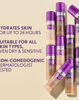 Covergirl Simply Ageless Skin Perfector Essence Foundation, 65 Tan-Rich, Tinted Skincare Makeup Hybrid, Sheer Tint, Radiant Finish, Glowy Finish, Vegan Formula, 1.0oz