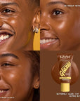 NYX PROFESSIONAL MAKEUP Buttermelt Glaze Soft Glow Skin Tint + SPF 30, Up To 12HR Wear, 08 Nutmeg Butta