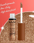 NYX PROFESSIONAL MAKEUP Butter Gloss Bling Lip Gloss, Non Sticky and Shiny Vegan Lip Makeup - Pay Me In Gold