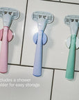 Flamingo Razors for Women Shave Set, 1 Women's Razor Handle (Lilac), 2 Razor Five-Blade Refills, 1 oz. Foaming Shave Gel, and 1 Shower Holder