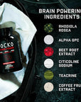 Jocko Fuel Discipline GO Brain Booster - Nootropic Dietary Supplements for Memory & Focus - PreWorkout Energy & Focus Supplement (90 Capsules)