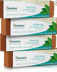 Himalaya Botanique Whitening Complete Care Toothpaste, Teeth Whitening, Fights Plaque, Fluoride Free, No Artificial Flavors, SLS Free, Cruelty Free, Foaming, Simply Mint Flavor, 5.29 Oz, 4 Pack