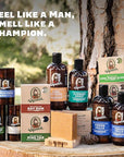 Dr. Squatch Basic Squatch Forest Pack - Pine Tar and Birchwood Breeze - Handmade Bar Soap With Organic Oils, Soap Gripper and Saver