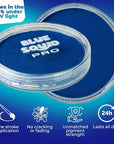 Blue Squid Face Paint Water Based Single Cake Professional Face Paint & Body Paint - Water Activated, Kids Adults Face Painting for Costume, Halloween Makeup, Cosplay - Neon Blue Face Paint 30g