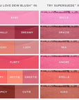 Saie Dew Liquid Blush for Cheeks - Hydrating Cream Blush Stick with a Blendable + Buildable Formula - Skincare Infused Dewy Cheek Tint for a Natural Flush - Glowy Makeup Essential - Lady (.40 oz)