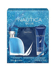 Nautica Blue Men's 3 pc. Eau de Toilette, Body Wash and Toiletry Bag Holiday Gift Se