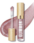 REVLON Super Lustrous Glimmer Gloss, Non-Sticky Lip Gloss, High-Shine Finish, Plant-Based Glitter, 003 Lavender Lust, 0.13 fl oz