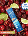 Nello Supercalm Powdered Drink Mix, Cortisol Reducer* and Sleep Aid Supplement, L Theanine, Ksm-66 Ashwagandha, Magnesium Glycinate, Vitamin D 3, No Sugar, Non GMO, On The Go, 20 Ct, Cherry Limeade