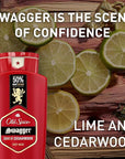 Old Spice Refreshing Body Wash for Men, 3X Defense, 24/7 Shower Fresh with Long Lasting Scent, Red Collection, Swagger with Cedarwood Scent, 24 oz (Pack of 2)
