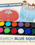 Blue Squid PRO Face Paint - Professional Water Based Single Cake Facepaint & Body Paints - SFX Makeup, Kids Adults Face Painting for Costume, Halloween, Cosplay - Classic Red 90g / 3oz
