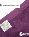 100% Cotton Washcloths Set 13” x 13” | Plum Towels | Set of 12 Ultra Soft and Highly Absorbent Washcloths Sets for Bathroom, Gym, Hotel, Spa | Machine Washable Face Towel