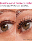 Almay Thickening & Tint Mascara, Instant Soft Full Volume, Conditions & Darkens Natural Lashes Over Time, No Flaking or Clumping, 401 Blackest Black, 0.28 fl oz